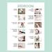 Bedroom Step By Step Visual Aid Cleaning Chore Guides Cheat Sheet Green