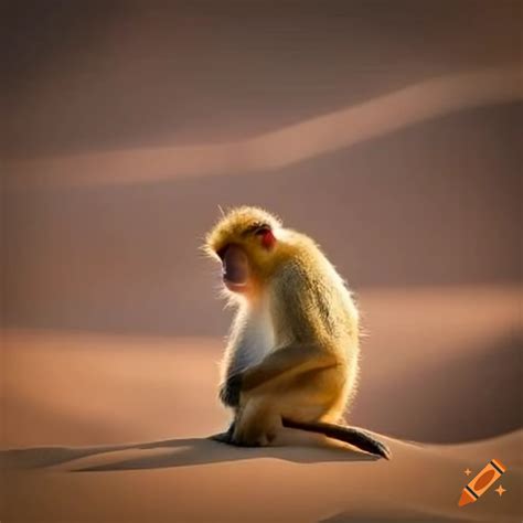 Monkey In The Desert On Craiyon