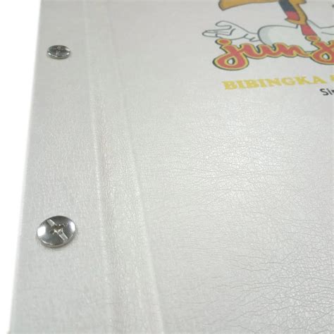 Hardcover Menu Book