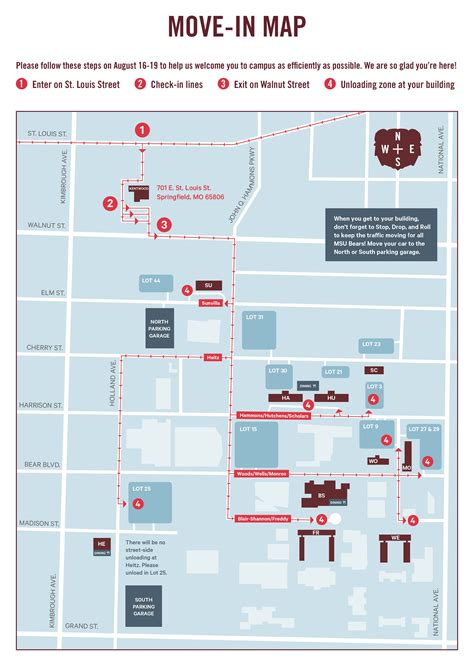 Missouri State University Campus Map Allina Madeline