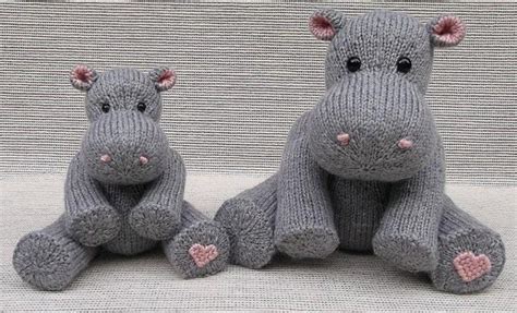 Hippos Knitting Pattern By Rainebo Lovecrafts Animal Knitting