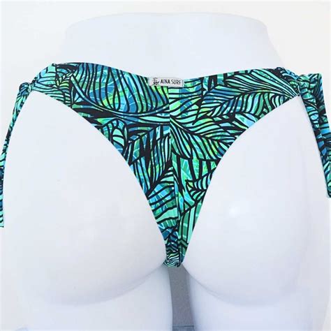 Biqu Ni Calcinha N Fio Duplo Ipanema Folhagem Aina Bikini