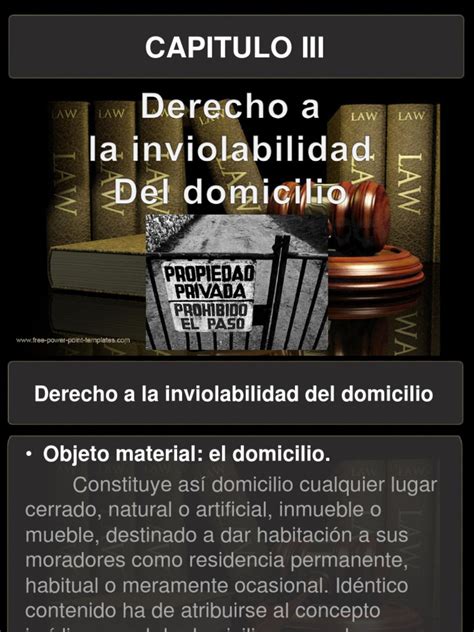 Inviolabilidad De Domicilio Pdf Personalidad Legal Delito