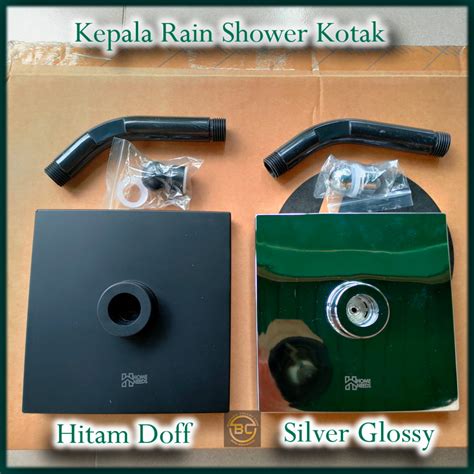 Jual Kepala Rain Shower Kotak Pancuran Air Bahan Abs Tebal Plus Pipa