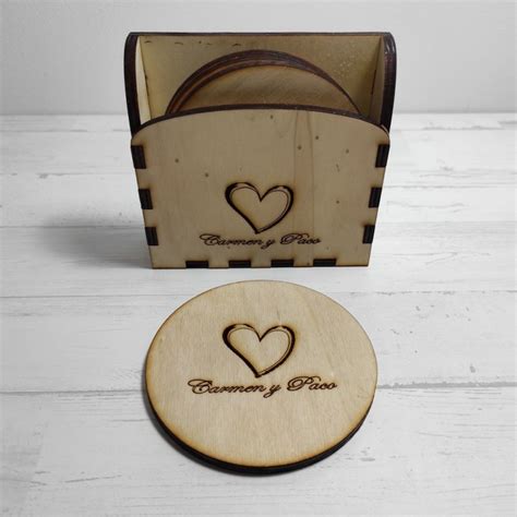 Set Posavasos Personalizados Boda