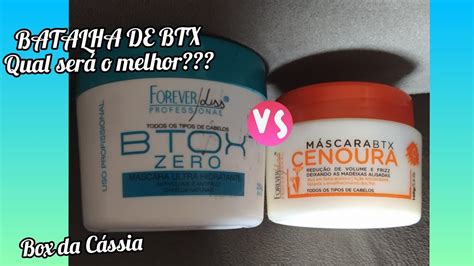 BTX ZERO X BTX CENOURA FOREVER LISS qual é melhor YouTube