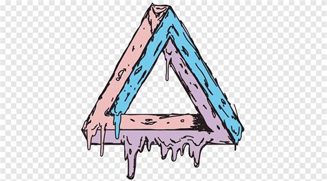 Penrose Triangle Drawing Grime Art Angle Triangle Png Pngegg