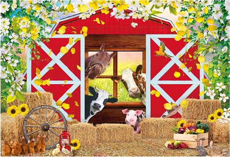 Amazon Funnytree 82 X 59 Spring Farm House Photography Backdrop