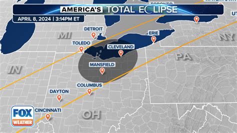 Where to see the total solar eclipse in Ohio on April 8th | Fox Weather