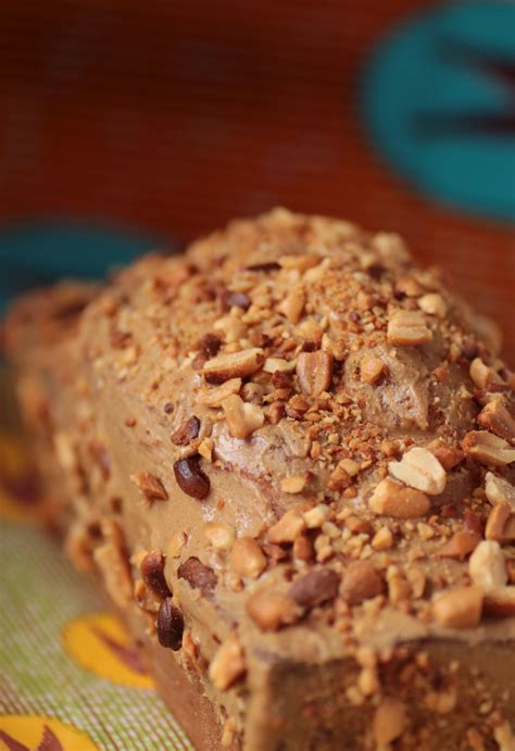 Cake au beurre de cacahuètes Chocolat et Vieilles Dentelles