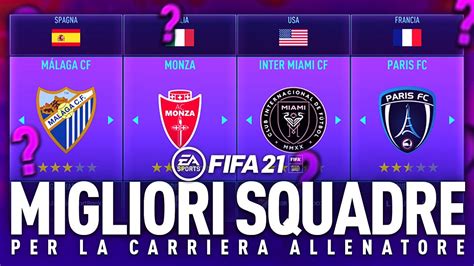 Le MIGLIORI 7 1 SQUADRE Da PROVARE Nella CARRIERA ALLENATORE Su FIFA 21