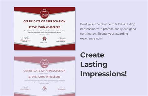 Student Appreciation Certificate Template in Pages, Word, Illustrator ...