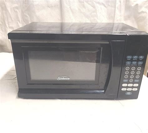 Sunbeam Microwave Oven Black Sgs90701b 700 W Ebay