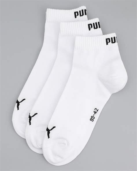 Комплект носков PUMA Puma Unisex Quarter Plain 3P, 3 пары - купить с ...