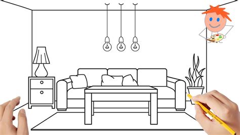 How To Draw A Living Room Step By Baci Living Room