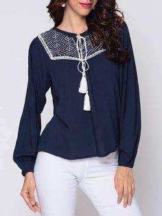 Las Mejores Ideas De Blusas Azules Blusas Blusa Azul Blusones