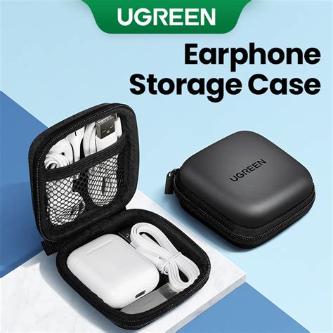 Hộp đựng Tai Nghe Ugreen Tai Nghe Nhỏ Hộp đựng Cứng Túi đựng Có Túi