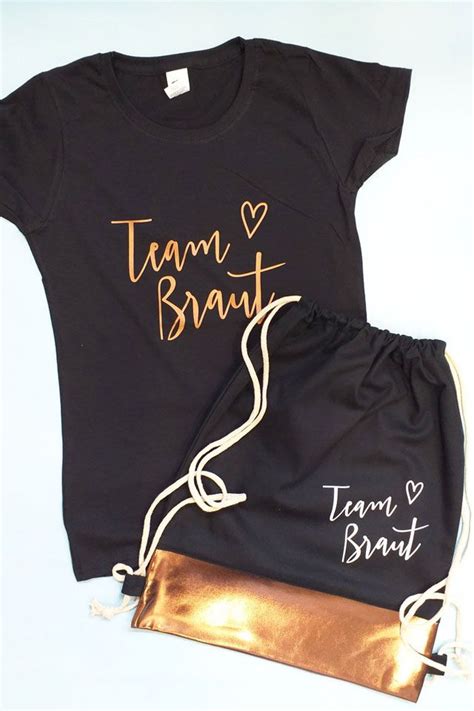 Stylishes Team Braut JGA Outfit In Kupfer