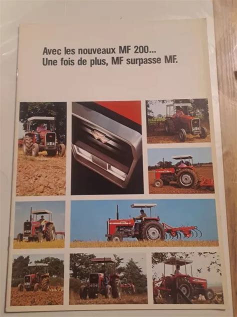 PROSPECTUS BROCHURE TRACTEUR Tractor Traktor Massey Ferguson 200 EUR 4