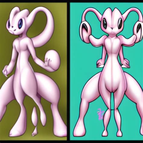 Prompthunt Girls Shaped Like Mewtwo