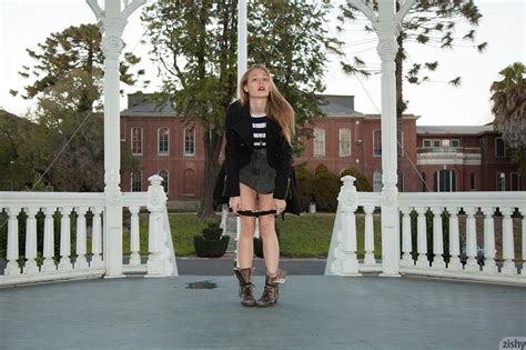 Mischievous Blonde Teen Babe Taking Off Her XXX Dessert Picture