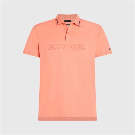 Polo Tommy Hilfiger Monotype Interlock Mw0mw31568 Rosa