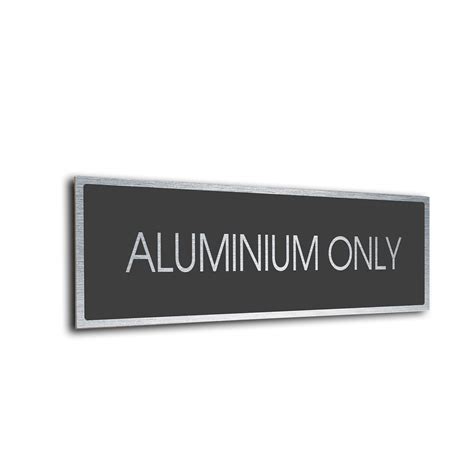 Aluminium Only Door Sign. Clearly label every room in your facility with our stylish modern door ...