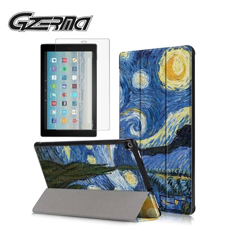 Tablet Stand Case For Amazon Kindle Fire HD 10 2017 10 inch Ultra Slim ...