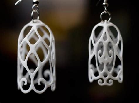 Filigree Bell Shaped Earrings By LincolnK On Shapeways 3d Printing