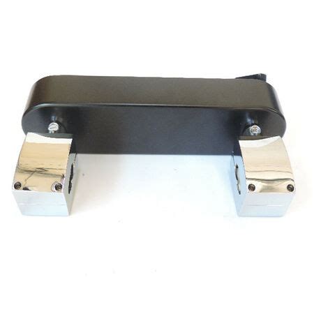 Alimentation V Noir Et Chrome Micro Rayures Sur Patere Pour Rail