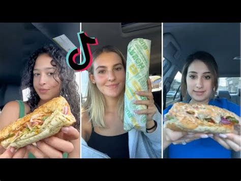 Subway Mukbang Tik Tok Compilation Youtube