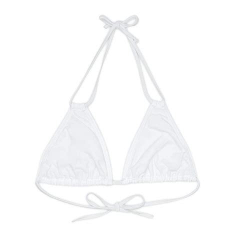 Strappy Triangle Bikini Top Aop Oak Harbor Yacht Club