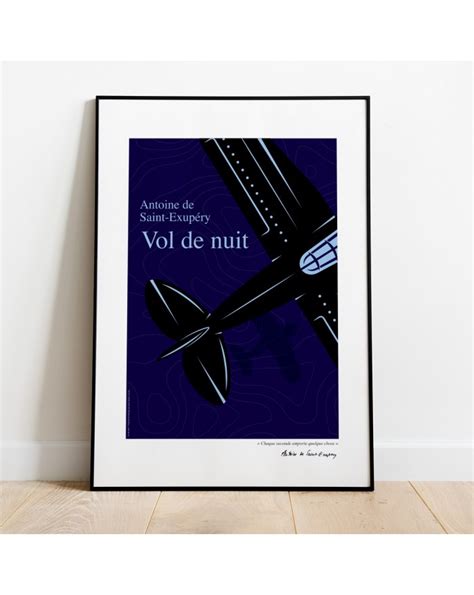 Poster Vol De Nuit Saint Exup Ry N