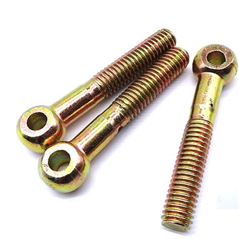 Yellow Zinc Plated Eye Bolts Din Bolts Nuts Screws Fasteners