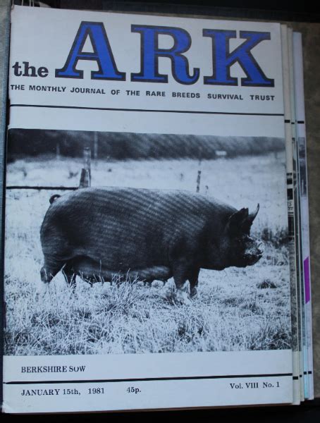 Lot 28 The Ark Rare Breeds Survival Trust UK Magazine AuctionsPlus