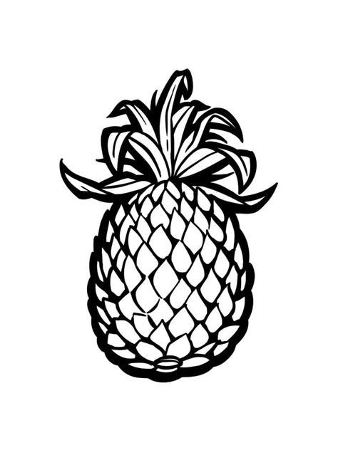 Coloriage Ananas Imprimer