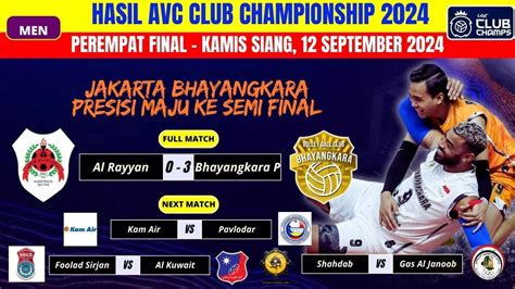 Hasil AVC Club Championship 2024 Hari Ini Bhayangkara Presisi Vs