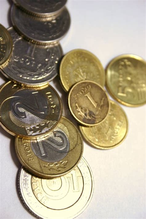 Polish Money On A White Background Stock Image Image Of Saving Save