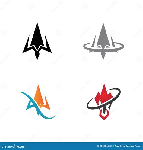Simple Trident Free Icon Vector Logo Stock Vector Illustration Of