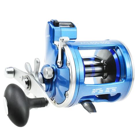 Yumoshi Kugellager Metall Angeln Reel Spule Sea Trolling Rollen Mit