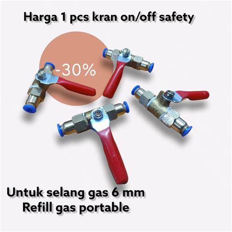 Jual Kran Ball Valve Keran Buka Tutup Kuningan Dengan Fitting Nepel