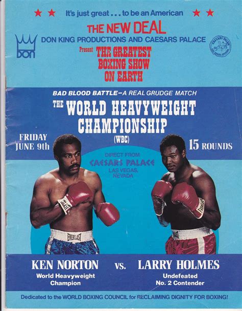 Ken Norton Vs Larry Holmes | African Ring | Larry holmes, Ken norton ...