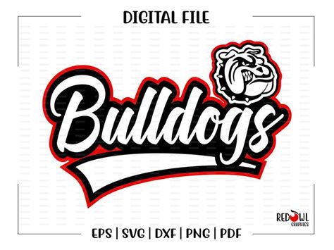 Bulldog Svg Bulldogs Svg Bulldog Mascot Bulldogs Svg Dxf Eps Png