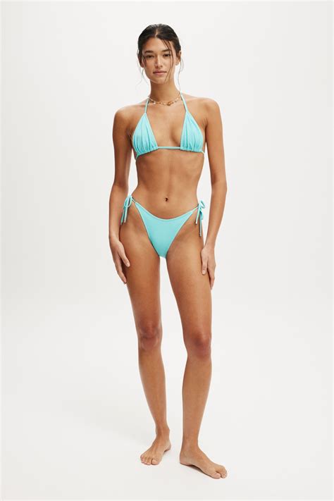Fixed Tie Side Cheeky Bikini Bottom