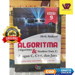 Jual Algoritma Dan Struktur Data Dengan C C Dan Java Edisi 9 Moh