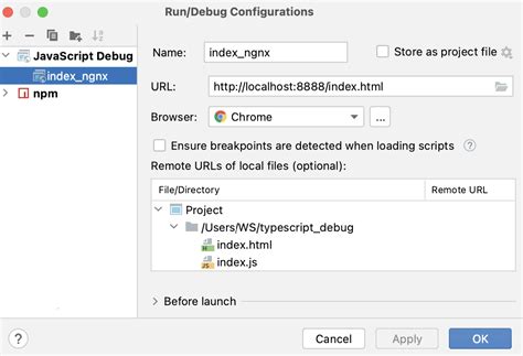 Running And Debugging Typescript Intellij Idea Documentation