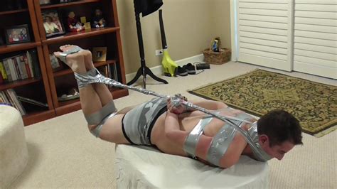 Bondage Hogtied In Duct Tape