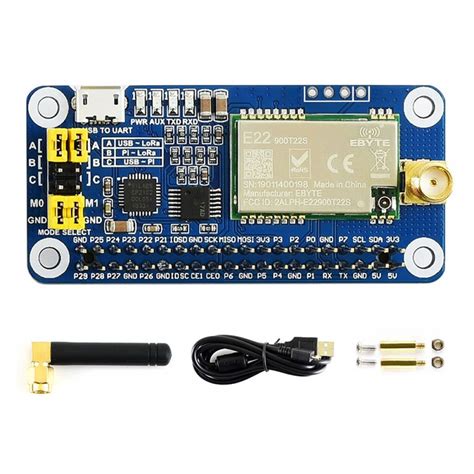 Waveshare Sx Lora Hat For Raspberry Pi Mhz Frequency Band Buy