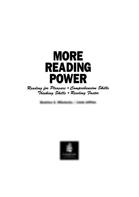 Solution More Reading Power Reading Faster Thinking Skills Reading For