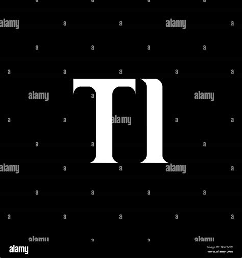 Ti T I Letter Logo Design Initial Letter Ti Linked Circle Uppercase